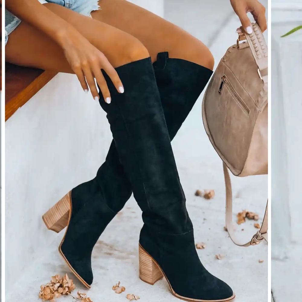 SOLD!!! Ⓜ️ NIB Vici Saint Slouch Boot Black Size 8